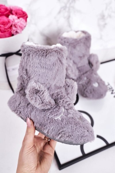 Fleecegefütterte Kinderstiefel Grau Sleepyhead