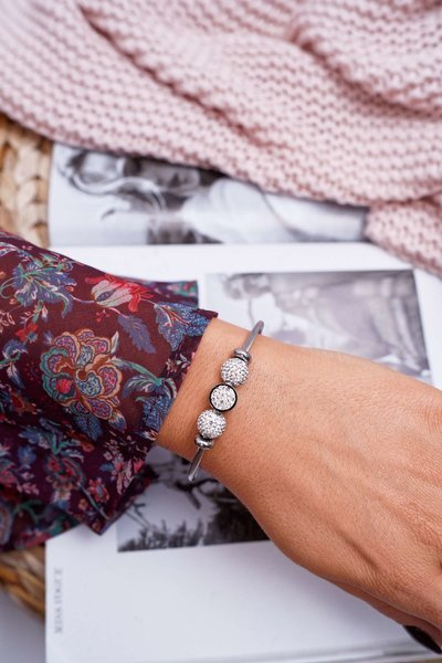 Women's Bracelet With Zircons Silver Orteas