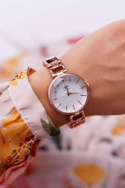 Women's Watch Michael John Pink Gold Drusi