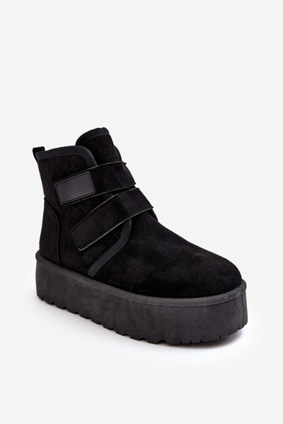 Bottes de neige à plateforme pour femmes noires Naredi