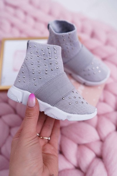 Chaussures de sport à enfiler pour jeunes enfants Gris Delma