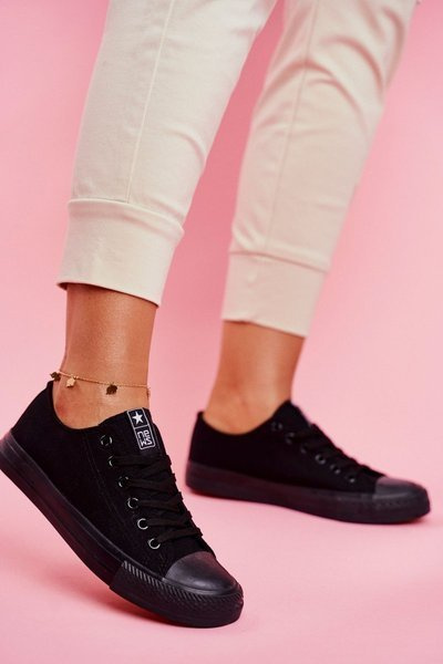 Baskets classiques pour femmes noires Ecoma