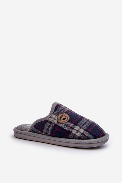 Herren Slip-On Hausschuhe in Grau Kallile