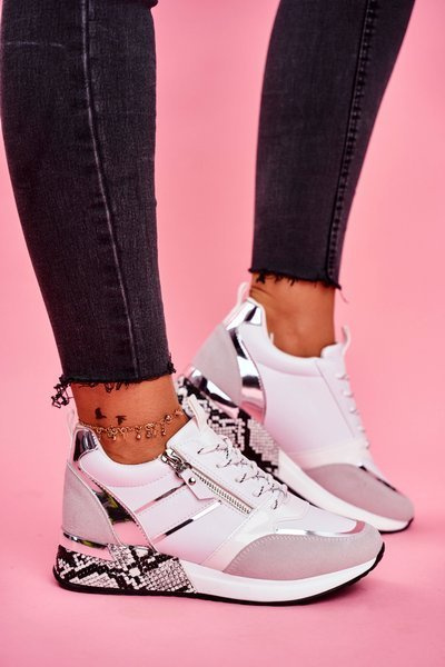 Sportos női cipők fehér figura