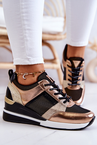 Chaussures de Sport Noir Or Sharon