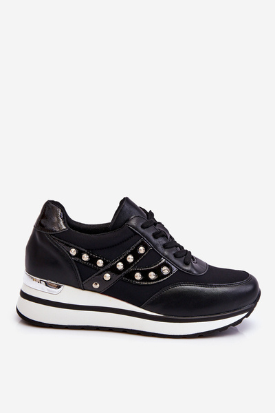 Baskets cloutées noires Adley
