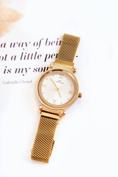 Montre Femme Giorgio & Dario Avec Bracelet Aimant Doré
