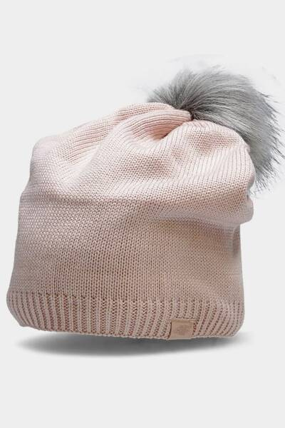 Winter-Damenmütze 4F 4FAW23ACAPF289-56S Rosa