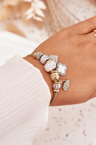 Rosa Silber Maus Charms Anhänger Armband