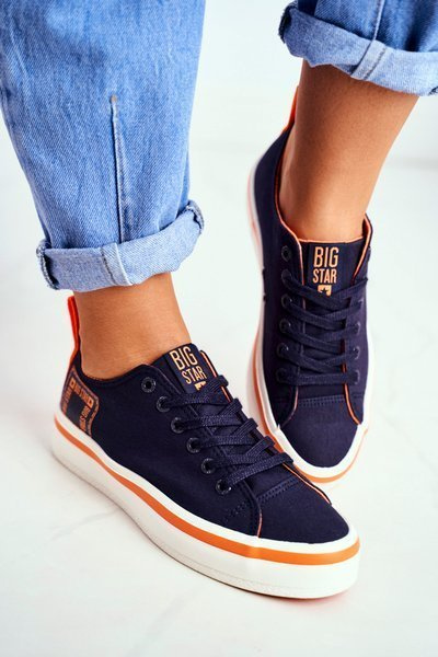 Adidași pentru femei Big Star Navy Blue FF274A070