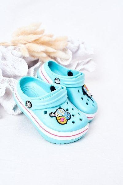 Chaussons Mousse Enfant Crocs Vert-Rose Lazy Day