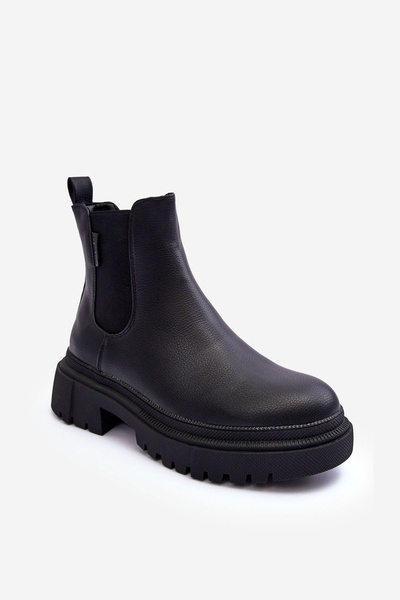 Cizme scurte femei Big Star MM274619 Negru
