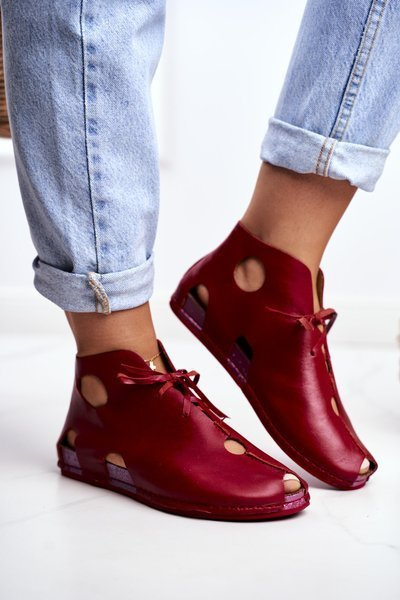 Moterų Brogues Maciejka Red 03426-08