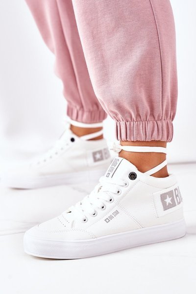 Pantofi sport izolați pentru femei Star Big EE274352 Alb