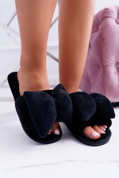 Tongs Lu Boo Large Floppy Cocktail femme de coloris noir