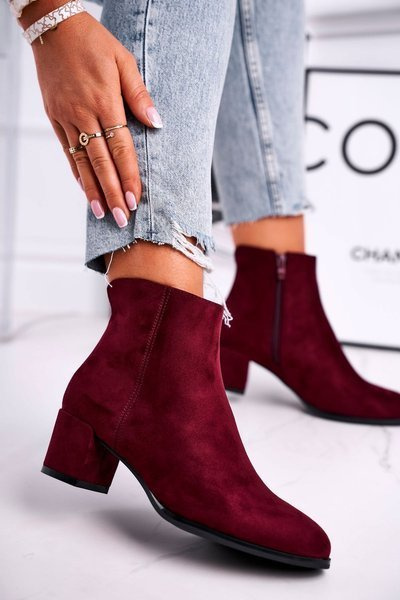 Bottes à Talon Femme Sergio Leone Bordeaux BT528