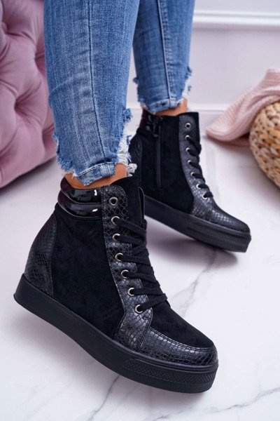 Baskets Femme Hidden Anchor Noir Ferrer