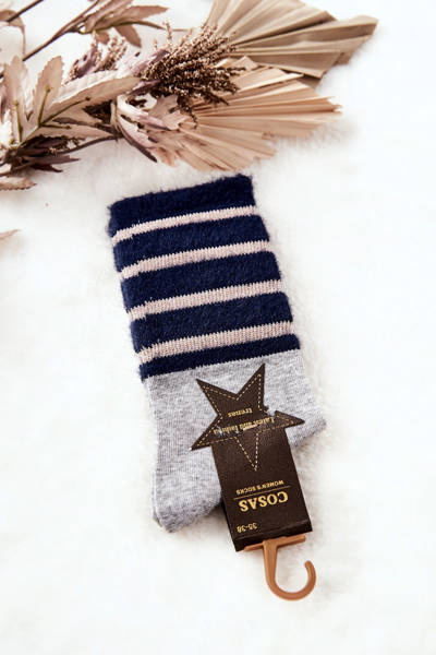 Damen-Socken mit Fleece COSAS Grau-Grün