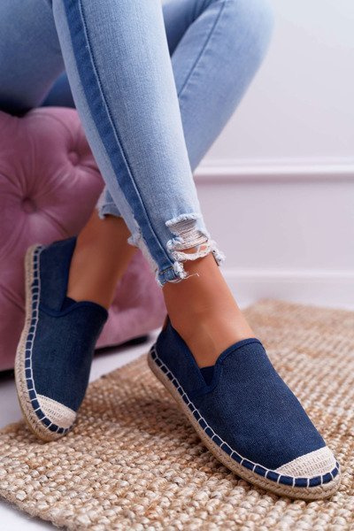 Moteriški „cross“ džinsai „Espadrilles“ tamsiai mėlyni DD2R4108