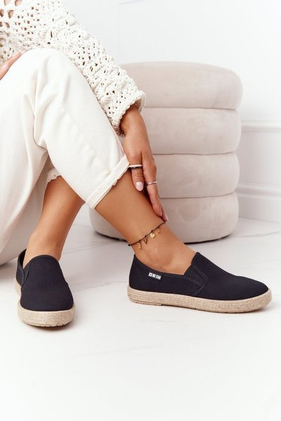 Gewebte Espadrilles Big Star DD274017 Schwarz
