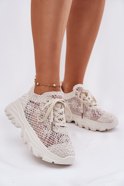 Moteriški Sneakers Su Nerti Viršutine Dalis Bežiniai Jelhiris