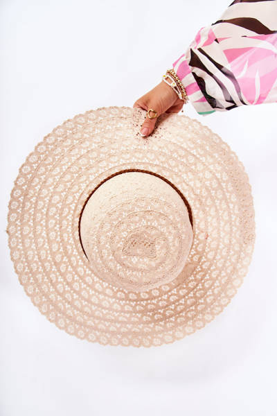 Chapeau Ajouré Femme Beige Bahama