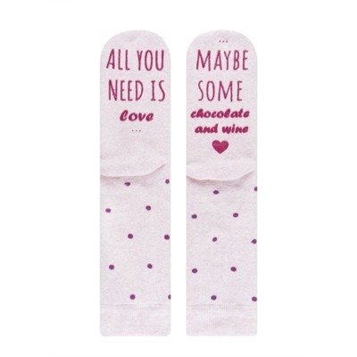 Női zokni SOXO "All you need is Love"