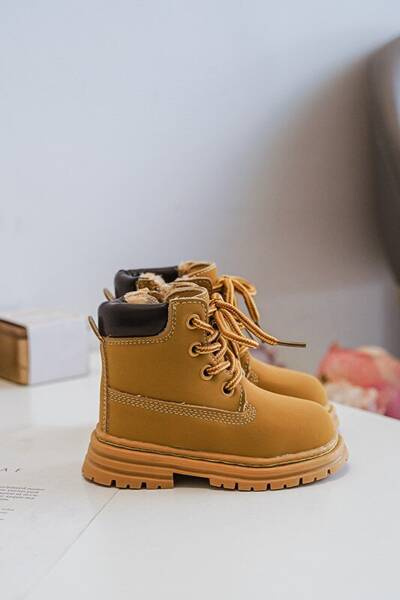 Bottines Trappeur Enfant Zippées Camel Bansi