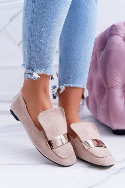 Moccasins Gold Badge Beige Lords Lu Boo Harlem