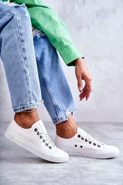 Women's leather Sneakers Big Star KK274105 White