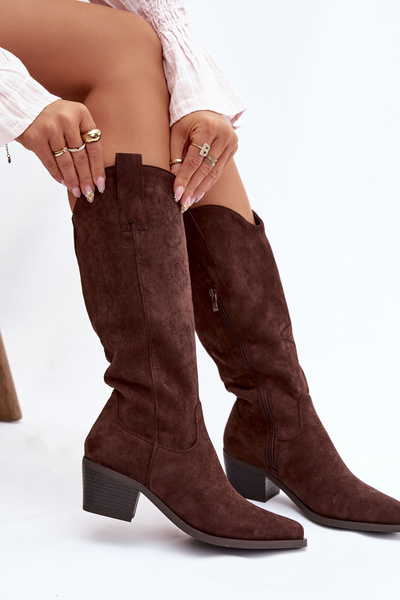 Bottes de cowboy pour femmes Chocolat Jazelle