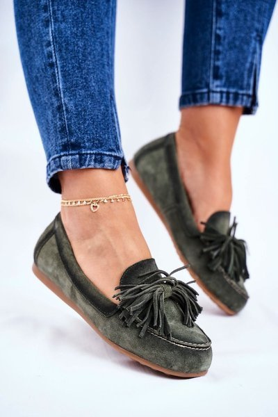Női naplopók Maciejka Leather Olive 04830-24