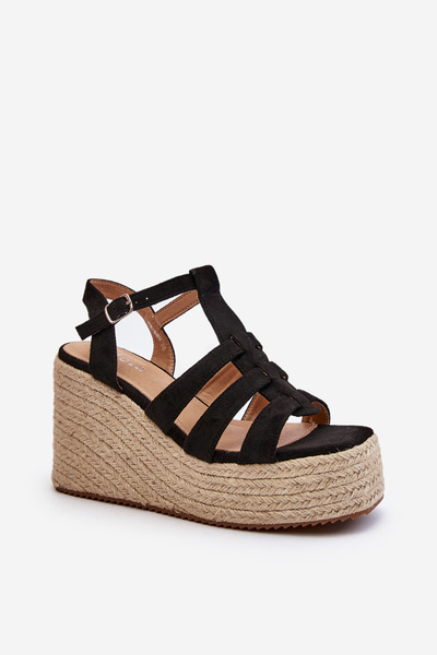 Sandale cu platforma Negru Gnosis