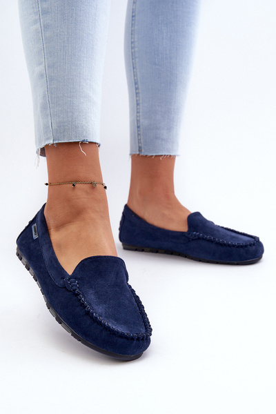 Mocassins Femme Noir En Faux Daim Amrutia