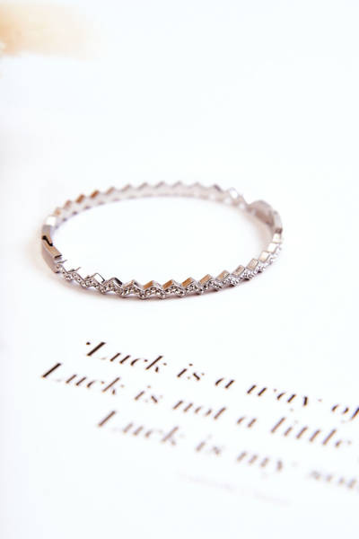 Damen-Zirkonia-Armband Silber Krone