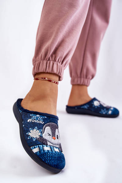 Chaussons Femme Pingouins Inblu EC-81-004 Bleu marine