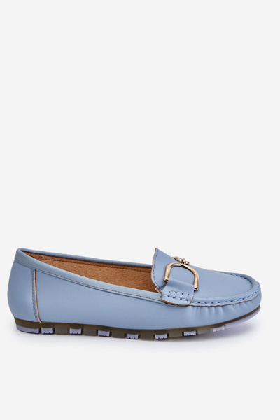 Mocassins Cuir Femme Bleu clair Downtown