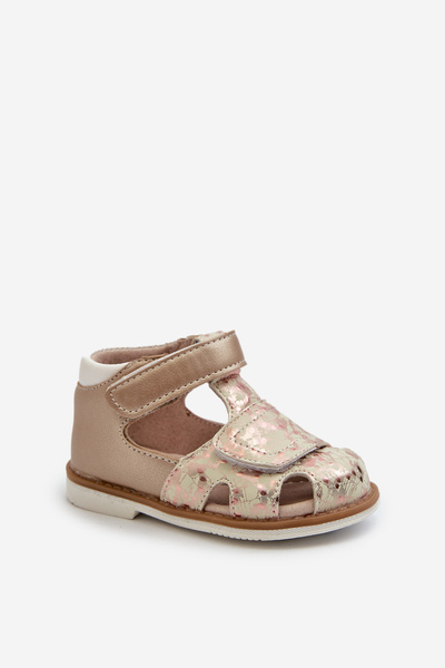 Kinder Gemusterte Sandalen Mit Klettverschluss Gold Maellita