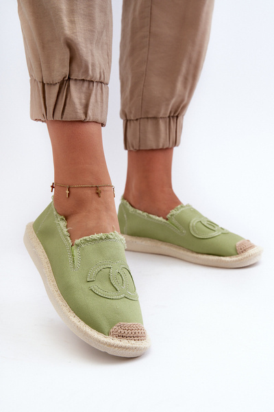Espadrilles Classiques Femme Vert Flaure