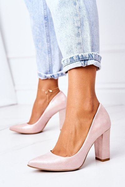 Escarpins En Satin Lewski Shoes 2453 Rose