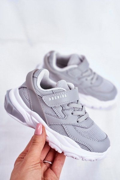 Chaussures de sport enfant gris ABCKIDS B933204077