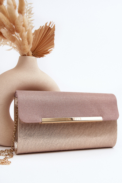 Umschlag-Clutch mit Kette Rosa Gold Onelia