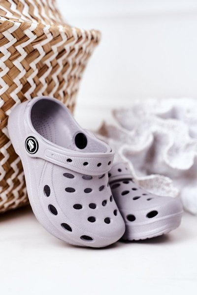 Claquettes en mousse pour enfants Gris Lucas