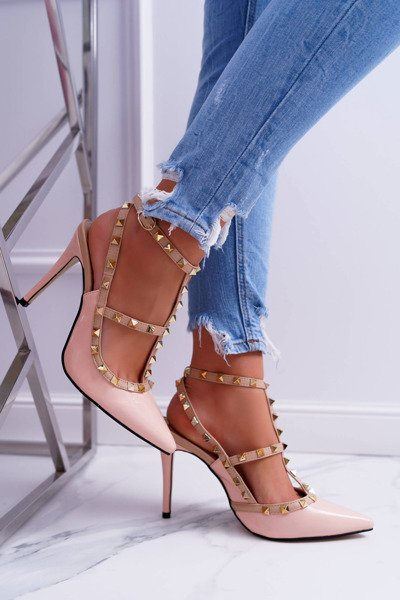 Vices Damen Vices Lackierte Pulver Stilettos mit Valenti Nieten