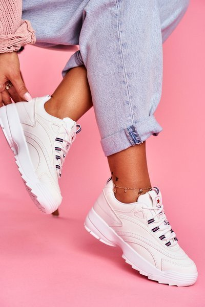 Női sportcipő cipők fehér Boston