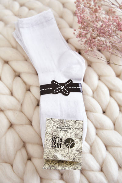 Women's Classic 5-Pack Smooth Socks White