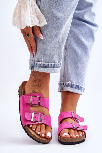 Slip-On-Hausschuhe für Damen Fuchsia Destino