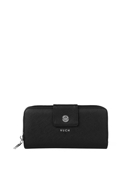 Grand Portefeuille Zippé Femme Noir Huntress