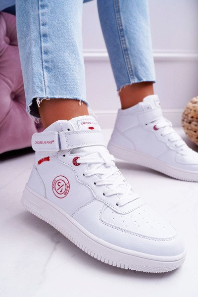 Women's Cross Jeans High Sneakers White EE2R4145C