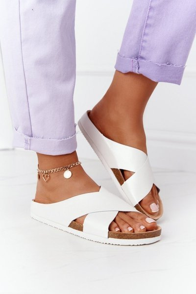 Chaussons profilés en cuir Big Star HH274647 Blanc